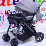 Premium Baby Stroller with Canopy & Storage Basket