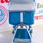 Portable Baby Bassinet with Mosquito Net & Storage Basket