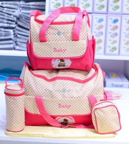 5 in 1 Diaper Bags – Pink