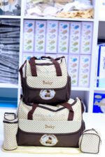 5 in 1 Baby Diaper Bag – Chocolate - Image 2