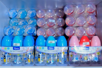 Wide Neck Baby Feeding Bottles (3M+) – Anti-Colic PP Bottles