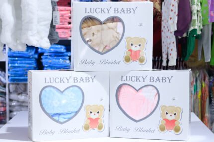 Lucky Baby Soft Baby Blanket Gift Set