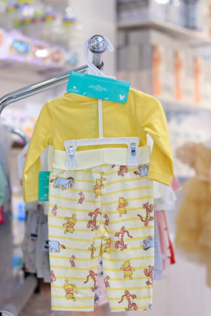 Baby 2-Piece Outfit Set with Cartoon Print Pants (Long Sleeve)