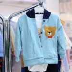 Baby Boys’ 3-Piece Outfit Set with Bear Patch Jacket
