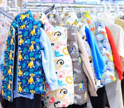 Kids’ 3-Piece Winter Outfit Set with Cartoon Puffer Jacket