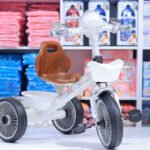 Kids’ Classic Tricycle with Backrest Seat & Storage Basket