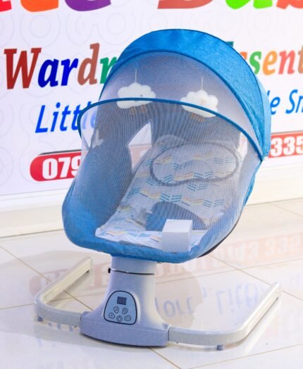Electric Baby Rocking Chair with Canopy & Mosquito Net